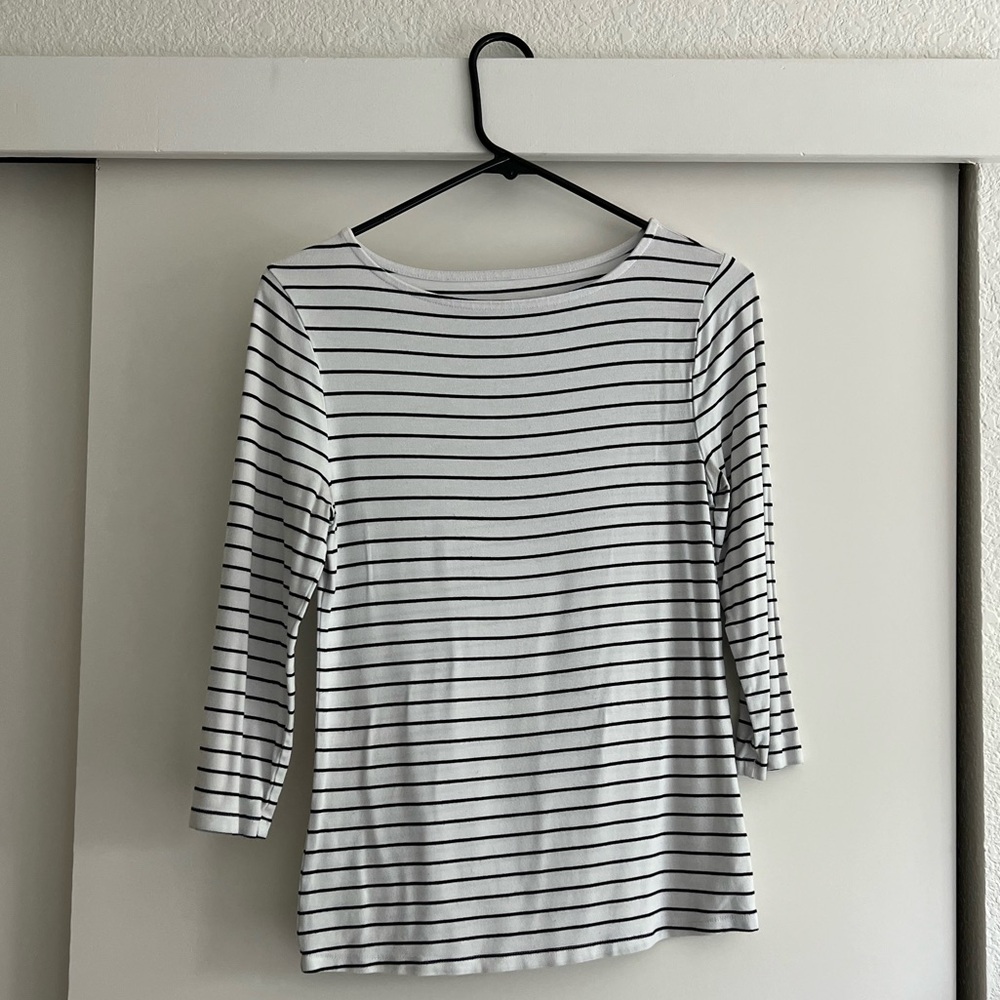 Stripped 3/4 long sleeve